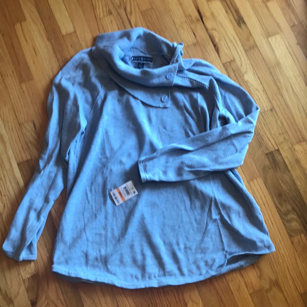 Karen Scott light blue sweater